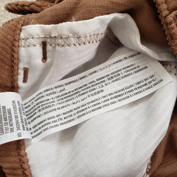 Hollister Corduroy Golden Brown Button Up Skirt - Picture 7 of 9